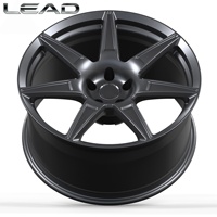 Rines Monobloque Forjados LEAD de 16-24 Pulgadas, Diseño Cóncavo en Color Gris Metálico, 5x114.3 5x120 5x130, Aleación de Aluminio para Mustang GT500, BMW, Audi