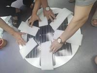 Panneau Solaire Panel surya bulat, modul sel monokristalin kecil dan Solar bentuk bulat 5v 50w Mini RoundSolar