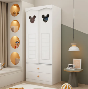 <span class=keywords><strong>Armadio</strong></span> Moderno Ecologico in Legno <span class=keywords><strong>per</strong></span> Bambini <span class=keywords><strong>con</strong></span> <span class=keywords><strong>Ante</strong></span> <span class=keywords><strong>Scorrevoli</strong></span>, Durevole e Facile da Montare, <span class=keywords><strong>per</strong></span> Camere da Letto di Ragazzi e Ragazze - Product Image 4