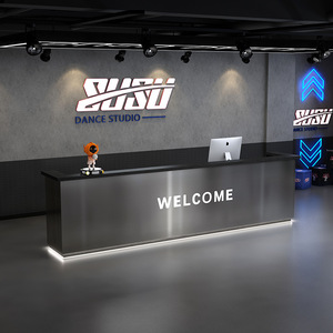 Hiện đại Gỗ bền công nghiệp tiếp nhận truy cập cho phòng tập thể dục cửa hàng quần áo Beauty Salon công ty khách sạn hoặc nhà hàng quầy lễ tân - Product Image 3