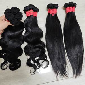 Promoción Letsfly, Extensiones de Cabello Humano Natural Negro de 18 Pulgadas, Paquetes de Cabello Lacio Brasileño Original - Product Image 4