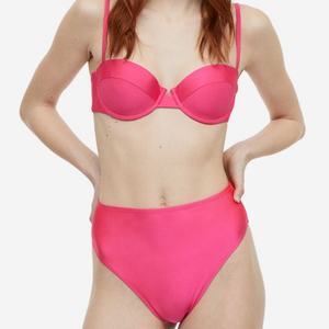 Conjunto de bikini sexy abierto para mujer, de cintura alta, talla grande, sin costuras, con estampado de leopardo, tanga, con aros, para mujer madura - Product Image 6