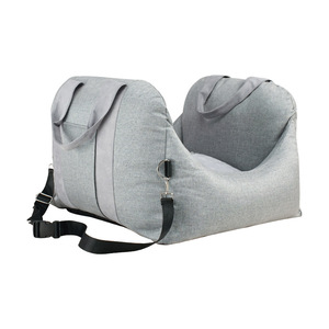 Clip-On Safety Leash <strong>Dog</strong> Car Safety <strong>Seats</strong> Washable Warm <strong>Pet</strong> Booster <strong>Seat</strong> Travel <strong>Dog</strong> Car Bed with Storage Pocket - Product Image 1