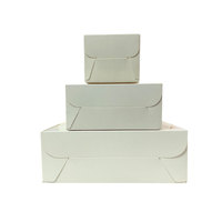 Nouvelles boîtes rectangulaires en carton et plastique pour pâtisseries, biscuits et desserts, avec fenêtre transparente