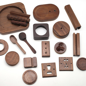 Cajas de Madera de Nogal y Letreros de Pared con Logotipo Personalizado, Mecanizados por CNC, con Servicios de Corte Láser de Precisión +/-0.1mm - Product Image 1
