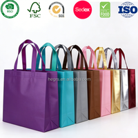 Sac fourre-tout en non-tissé recyclable robuste avec logo personnalisé de qualité supérieure pour les foires commerciales, les expositions, la vente en gros et les achats en vrac