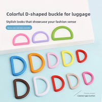 Boucle en D en nylon coloré multi-tailles pour sacs