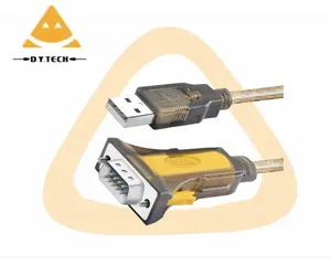 DYTECH 공장 직접 USB Db9 직렬 케이블 기계 PVC 프린터 케이블 오렌지 USB 여성 프린터 어댑터 브레이드 1.5m