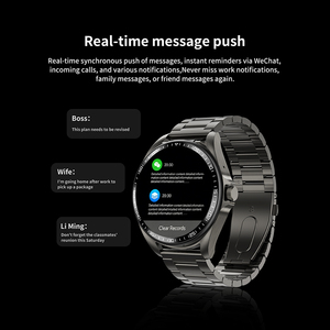 Definite M11 Smart <b>Watch</b> F36B 1.46-Inch HD TFT Display Stainless Steel Band Touchscreen Heart Rate Tracker Unisex Round Case - Product Image 3