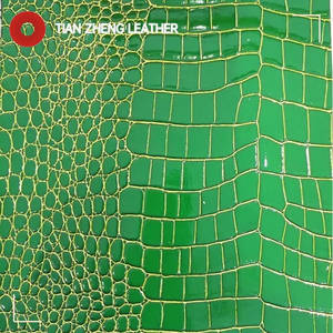 उच्च चमक pvc सिंथेटिक चमड़े के क्रोकोडाइल अनाज का प्रतीक बटुए बैग जूते के लिए फर्नीचर सोफा - Product Image 5