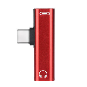Adaptateur OTG 2-en-1 USB-C vers <span class=keywords><strong>prise</strong></span> jack 3,5 mm pour <span class=keywords><strong>casque</strong></span>, câble d'extension de charge USB-C 2026 - Product Image 3