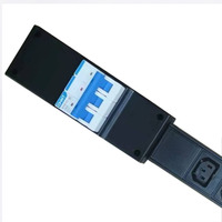 3P 3phase rack mount PDU 1U 63A C13 C14 9 voies Heavy Duty Mining PDU avec Mini disjoncteur