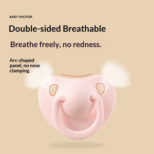 Vente flash - Sucette en silicone en <span class=keywords><strong>forme</strong></span> de cœur pour bébé de 0 à 12 mois, impression manuelle, sécurité alimentaire - Product Image 3