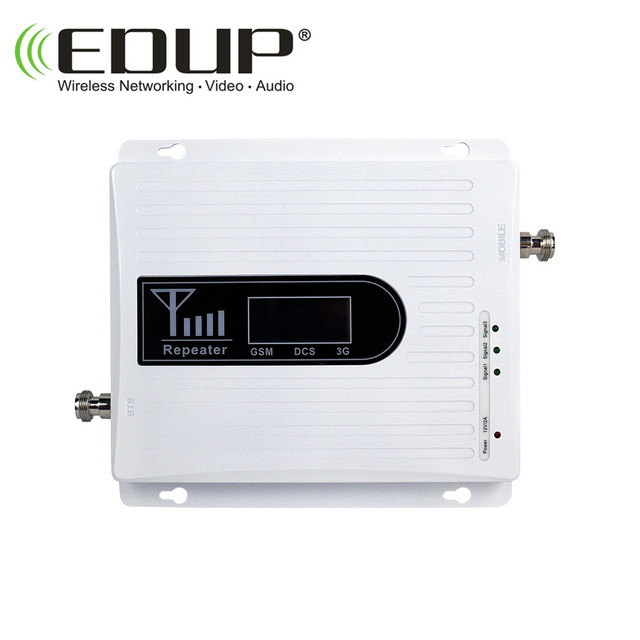 EDUP 900MHz/1800MHz/2100MHz triband cellular signal booster mobile signal booster gsm