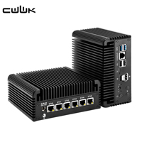 Mini Computadora CWWK J6413, Micro Dispositivo OPNsense de 4 Núcleos, LAN de 2.5 GbE, SATA3.0, SSD, DDR4, AES-NI, Router con 3 Pantallas, Mini PC Sin Ventilador