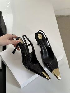 รองเท้าส้นสูงแบบสวมเปิดส้น ดีไซน์หรูหราสำหรับผู้หญิง ขายส่ง แฟชั่นอินเทรนด์ ปลายแหลม ส้นตึกสูงพิเศษ ระบายอากาศได้ดี เหมาะสำหรับฤดูร้อนและกิจกรรมกลางแจ้ง - Product Image 5