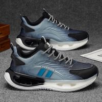 Chaussures de sport décontractées et tendance pour hommes, respirantes, en maille ajourée, légères, prix de gros, nouvelle collection, fines, pour la course à pied