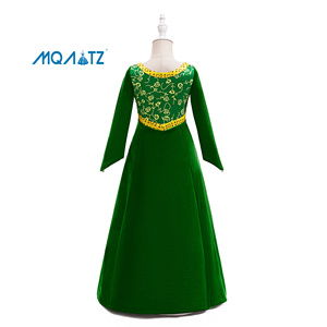 Costume da Principessa <span class=keywords><strong>Fiona</strong></span> per Bambine, Abito per Halloween e Carnevale con Top, Gonne e Mantello - Product Image 2