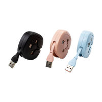Câble de charge USB rétractable 3 en 1 avec blindage tressé, charge rapide 3A et cordon de synchronisation de données multi-connecteurs