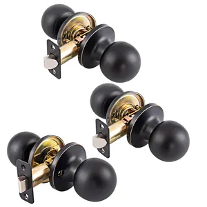 2023 MAXAL Factory Stainless steel Entry Privacy Passage Hotel Round Knob Lock cylindrical ball door handle tubular knob