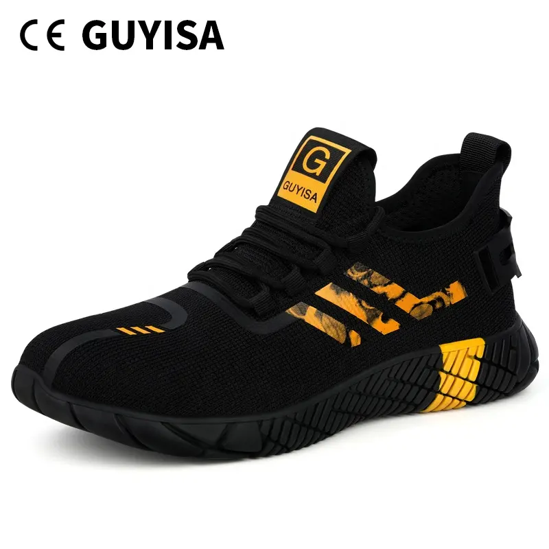 Hot Selling Industrial Protective Fashion Breathable Work Boot Casual Trainers Steel Toe Safety Shoes for Men /safety shoes