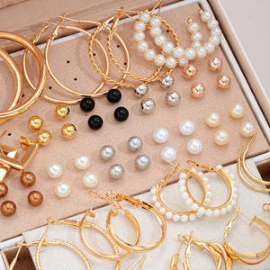 TUME Set perhiasan Eropa, untuk SHEIN imitasi paduan mutiara untuk hadiah pertunangan atau pesta tanpa kotak - Product Image 3