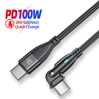 Nouveau design 180 degrés USB C vers Type C PD 100W câble pour Macbook Pro 5A USB 3.1 câble USB-C de charge pour téléphone ordinateur portable