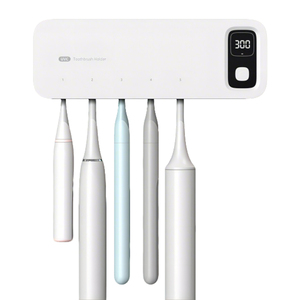 Stérilisateur de brosses à dents LED UV profond rechargeable OEM avec fonction de séchage par ventilateur à turbine, <span class=keywords><strong>support</strong></span> et nettoyeur de brosses à dents mural - Product Image 2