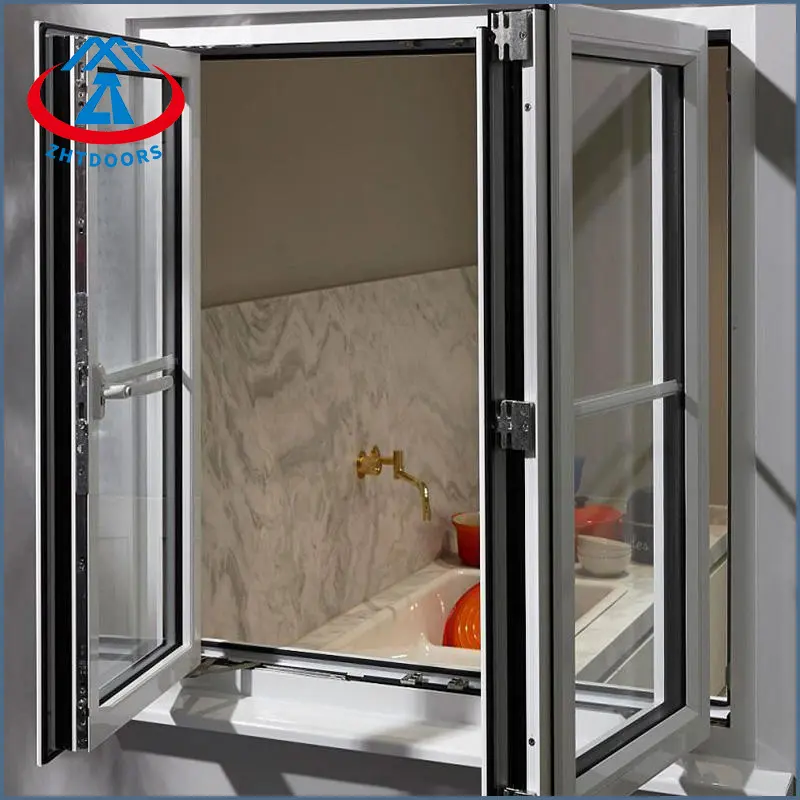 Double Glazed Windows Aluminum frame tempered glass swing window