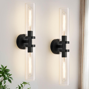 Lampu Dinding LED gaya Retro Amerika, untuk koridor kamar mandi dan kamar tidur untuk tabung kaca desain Modern dan sederhana - Product Image 3