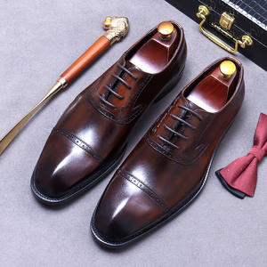 Zapatos de Vestir Retro Británicos a la Moda para Hombre, con Cordones, Diseño Desgastado, Punta Redonda, Casuales, con Característica de Aumento de Altura - Product Image 5