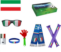 Ehome Mexico Ensemble d'accessoires pour supporters : Écharpe, Lunettes, Bracelet, Claquettes, Peinture faciale, Foulard, Drapeau, Accessoires pour supporters de football américain et de football, Toile