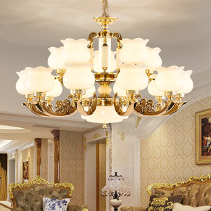 European Style Chandelier All Copper Multi Head Led <b>Light</b> For Living Room Bedroom Zhongshan <b>Lighting</b> Fixtures - Product Image 2