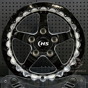 Jantes forgées personnalisées Beadlock pour la course de dragster, compatibles Mustang GT S550/S650 <span class=keywords><strong>Shelby</strong></span> <span class=keywords><strong>GT500</strong></span> <span class=keywords><strong>Chevrolet</strong></span> Camaro Corvette C6/C7 Supra MK4/MK5 - Product Image 2