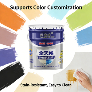 Exterior Wall Acrylic Latex <b>Paint</b> Liquid <b>Coating</b> Waterproof Sunproof UV Protection for Balcony Terrace Outdoor Self-painted - Product Image 1