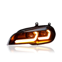 Ensemble de phares LED KGKB pour BMW X5 E70 30i 35i 40i 2007-2013, nouveau style amélioré, double projecteur DRL, double lentille, Plug & Play