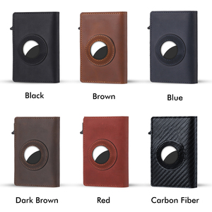Cartera Inteligente con Bloqueo RFID, Portafolio Magnético de Cuero Genuino para Tarjetas de Crédito, con Rastreador Inteligente, Superventas en Dropshipping - Product Image 6