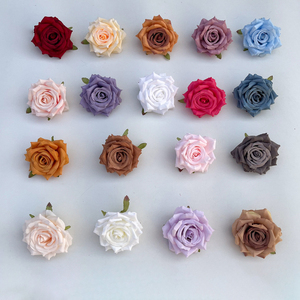 10cm finti capolini di rosa in seta artificiale testa di Rose per l'artigianato di matrimonio decorazione per la casa per feste matrimonio scarpe da <span class=keywords><strong>auto</strong></span> cappelli decorazione - Product Image 2