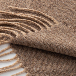 Dahai 150*200 + 2*10cm Đa Năng 100% Lambswool Tua Chăn 260gsm Dệt Ném Cho Nhà Hiện Đại Hàn Quốc Phong Cách Đơn Giản Kẻ Sọc Thiết Kế - Product Image 3