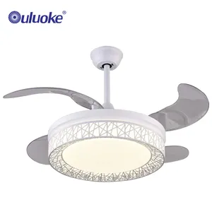 Nieuwe Intrekbare 3 Onzichtbare Blade Afstandsbediening Plafond Ventilator Licht