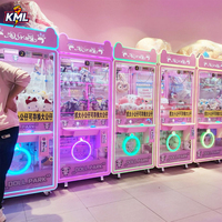 Machine à griffes grand format, jeu d'arcade coloré avec écran LED, fonctionne à pièces, en anglais, certifiée CE, 200W, prise US