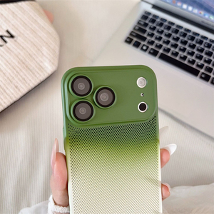 Funda Protectora para Teléfono Móvil con Degradado de Doble Color, Transpirable y Resistente a Impactos, para iPhone 12 13 14 15 16 17 Pro Max, Carcasa Trasera de TPU y PC - Product Image 3