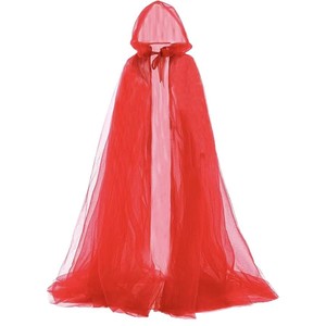 MADESHINE Extra largo <span class=keywords><strong>de</strong></span> cuerpo entero <span class=keywords><strong>para</strong></span> <span class=keywords><strong>mujer</strong></span> <span class=keywords><strong>Halloween</strong></span> rojo capa con capucha capa Medieval <span class=keywords><strong>vampiro</strong></span> novia bruja Cosplay disfraz <span class=keywords><strong>para</strong></span> juego - Product Image 5