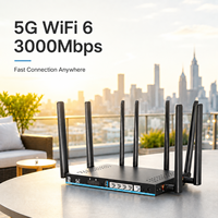 Modem Router 5G Dual SIM Terbuka (Unlocked) OpenWRT 1WAN/4LAN, Modem Esim 4G 5G, Router Wifi Kartu SIM 5G, CPE Router SIM 5G