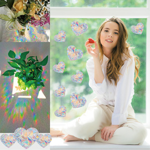 Lớn ánh nắng mặt trời cầu vồng cửa sổ Đề can dán chim chống tấn công va chạm cửa sổ Sticker - Product Image 5