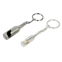 Mini poche portable personnalisée outils de barre en métal porte-clés en aluminium porte-clés avec ouvre-bouteille pour ouvrir les bouteilles de bière