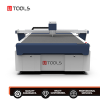 Machine de découpe CNC à couteau oscillant Utools 9012 1625 2030, routeur CNC personnalisé avec caméra CCD
