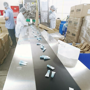 GZHMD Tấm Chuỗi Bàn Làm Việc Băng Tải Với Gói Ra Kệ - Product Image 4