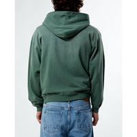 Usine En Gros Dip Dye Full Zip up Vestes Hommes Poids Lourd Coton Vintage Lavage À L'Acide Peinture À Capuche