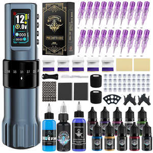 Kit de Tatuaje Tuffking P12 con Motor de Copa Hueca de Carrera Ajustable, Equipo Completo para Práctica - Product Image 1